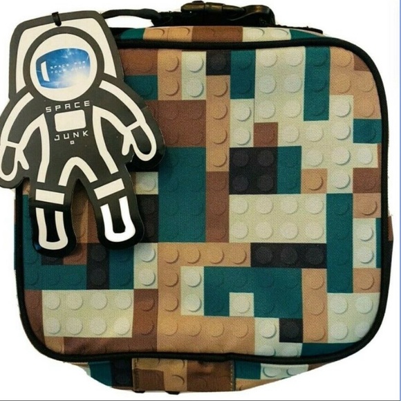 Lego Camouflage Tote Lunch Box Insulated Carry Case Kids Tote NEW - Picture 5 of 9